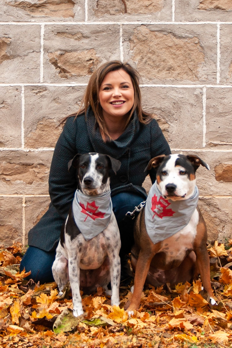 Amber with her dogs at Lowville Park