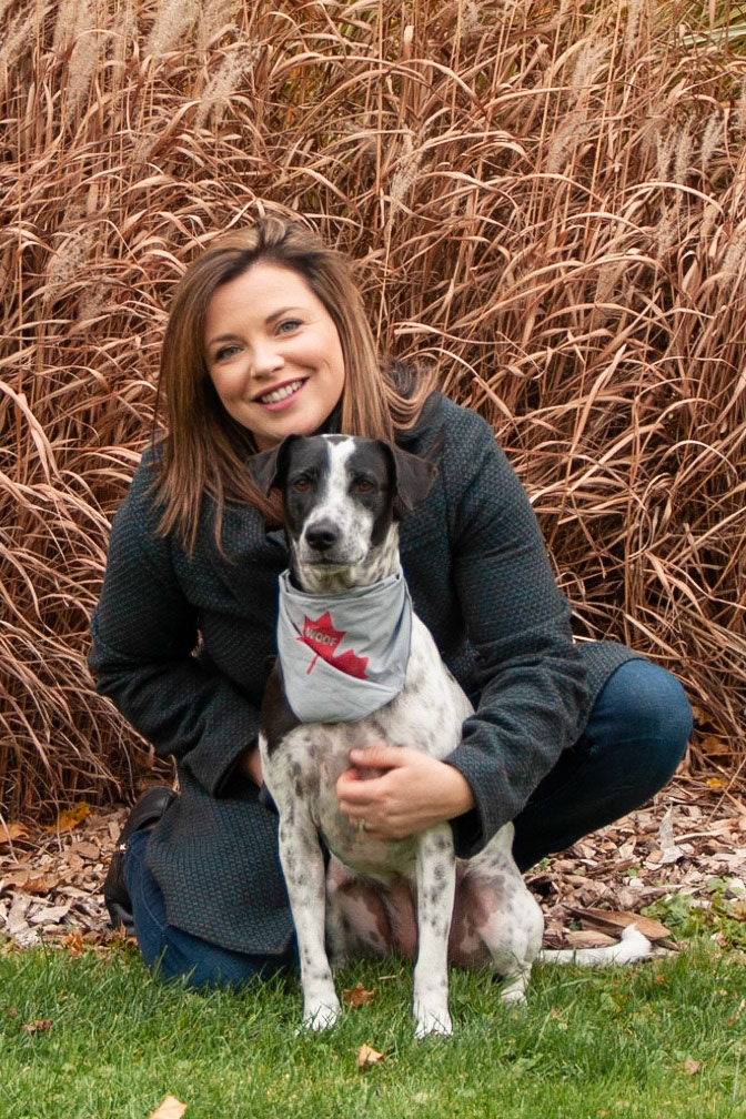 Amber with her dogs at Lowville Park