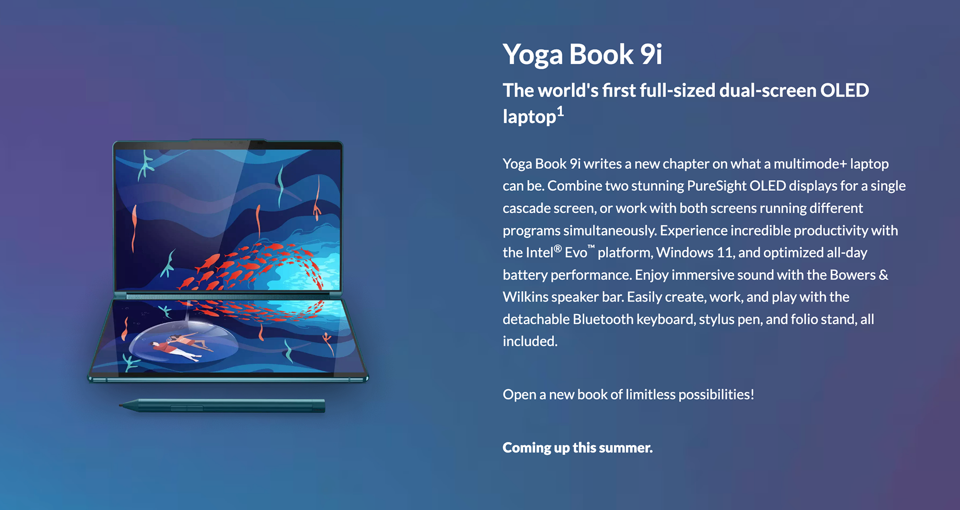 Lenovo Yoga Book 9i First Look  Open the Book of Limitless