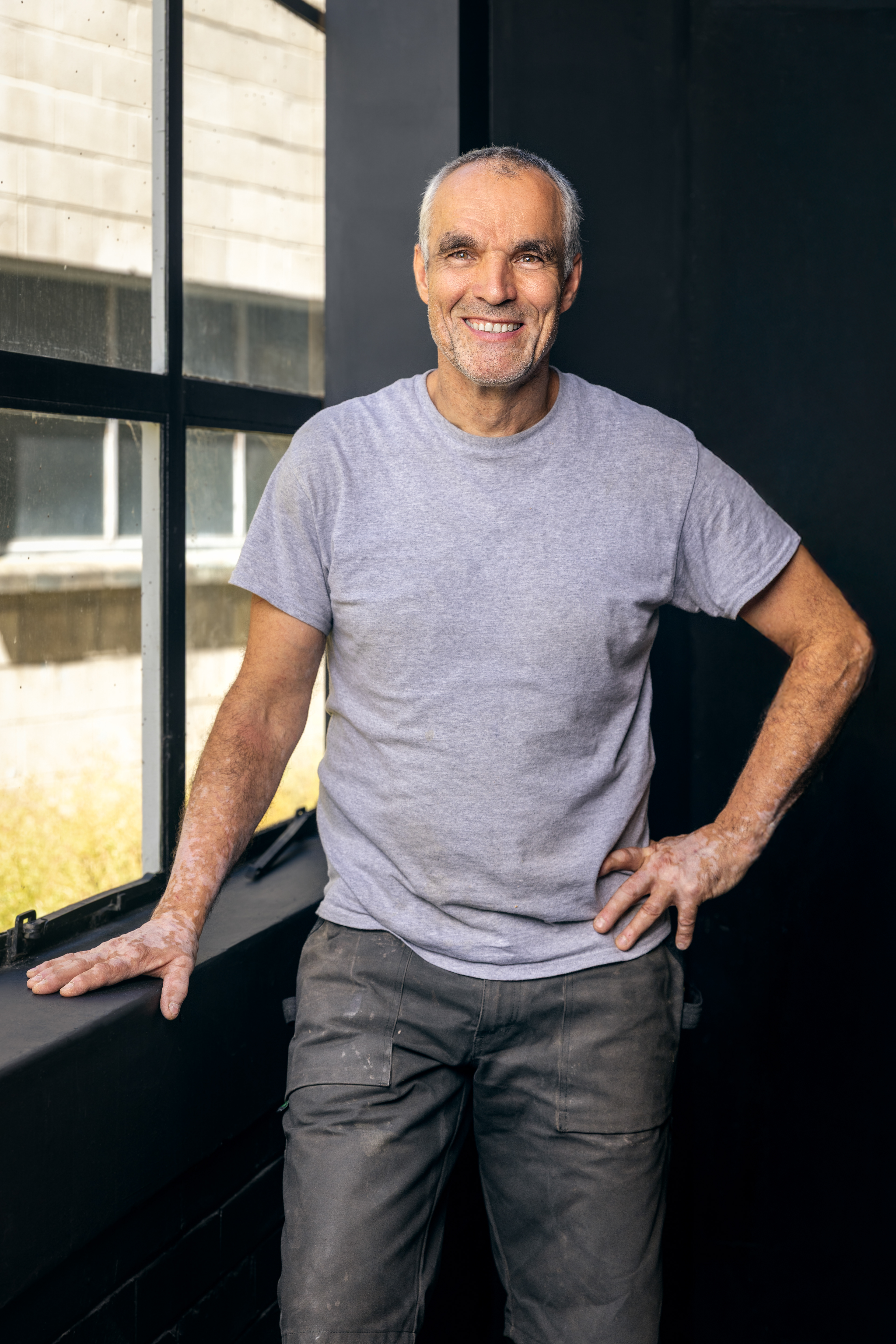 Portrait of a Living Design cabinetmaker in the Auckland kitchen and bathroom design studio