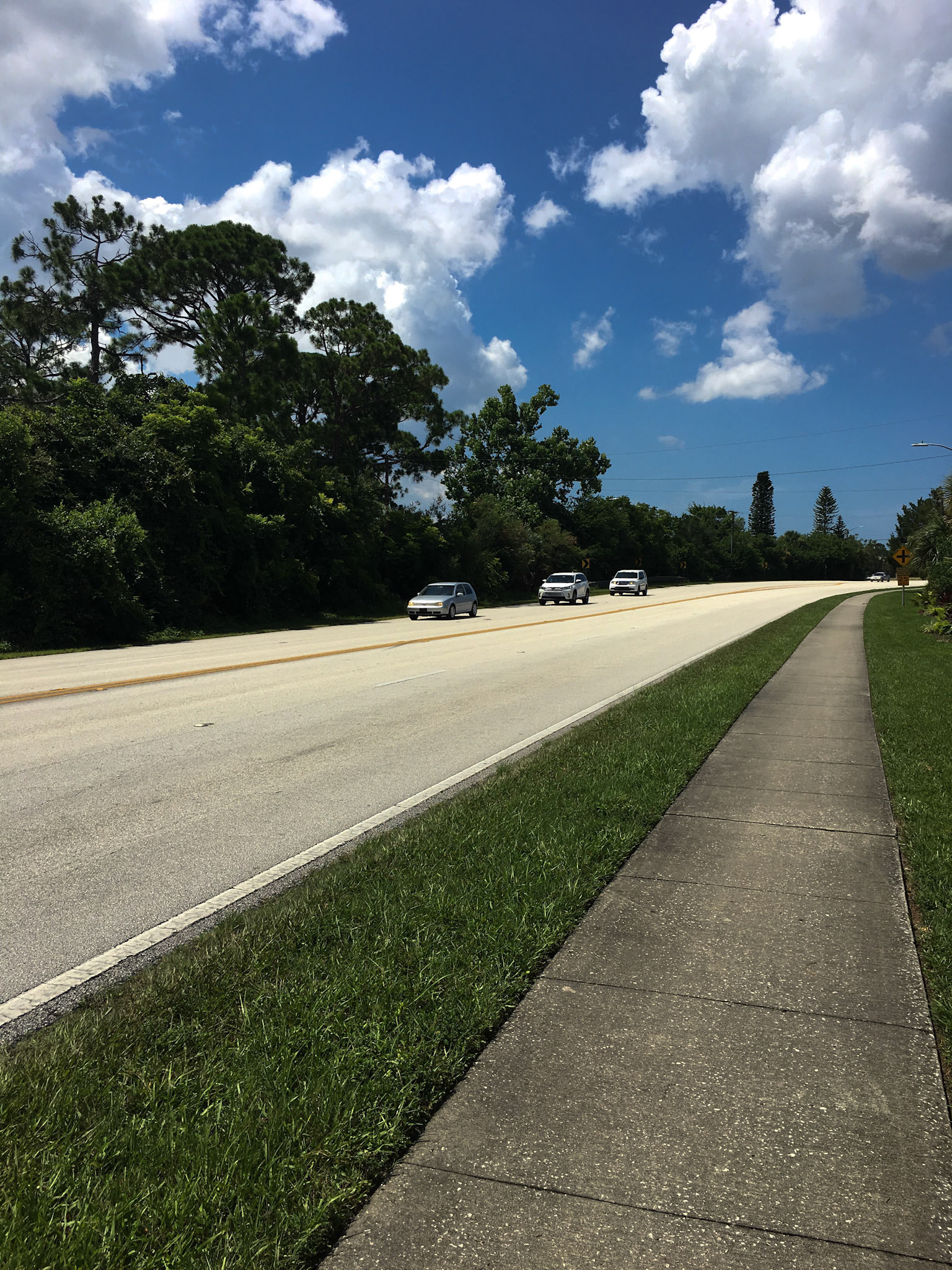 Sidewalk along Clyde Morris Blvd, Daytona Beach