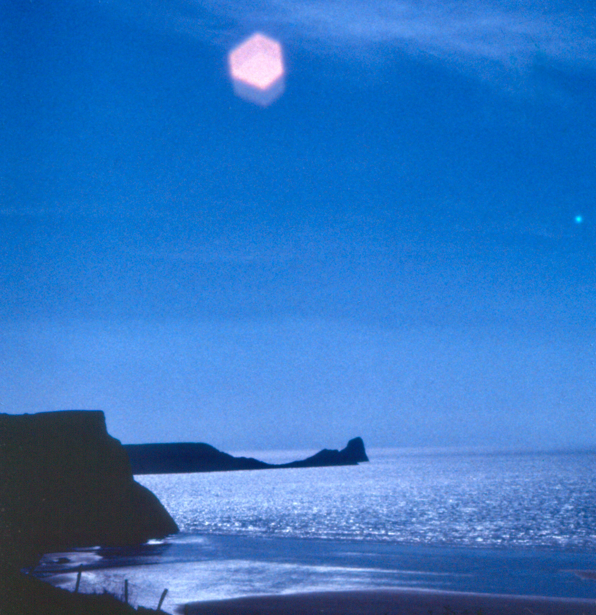 Worm's Head (Pen Pyrod), Rhossili, Gower Peninsula (35mm colour slide)
