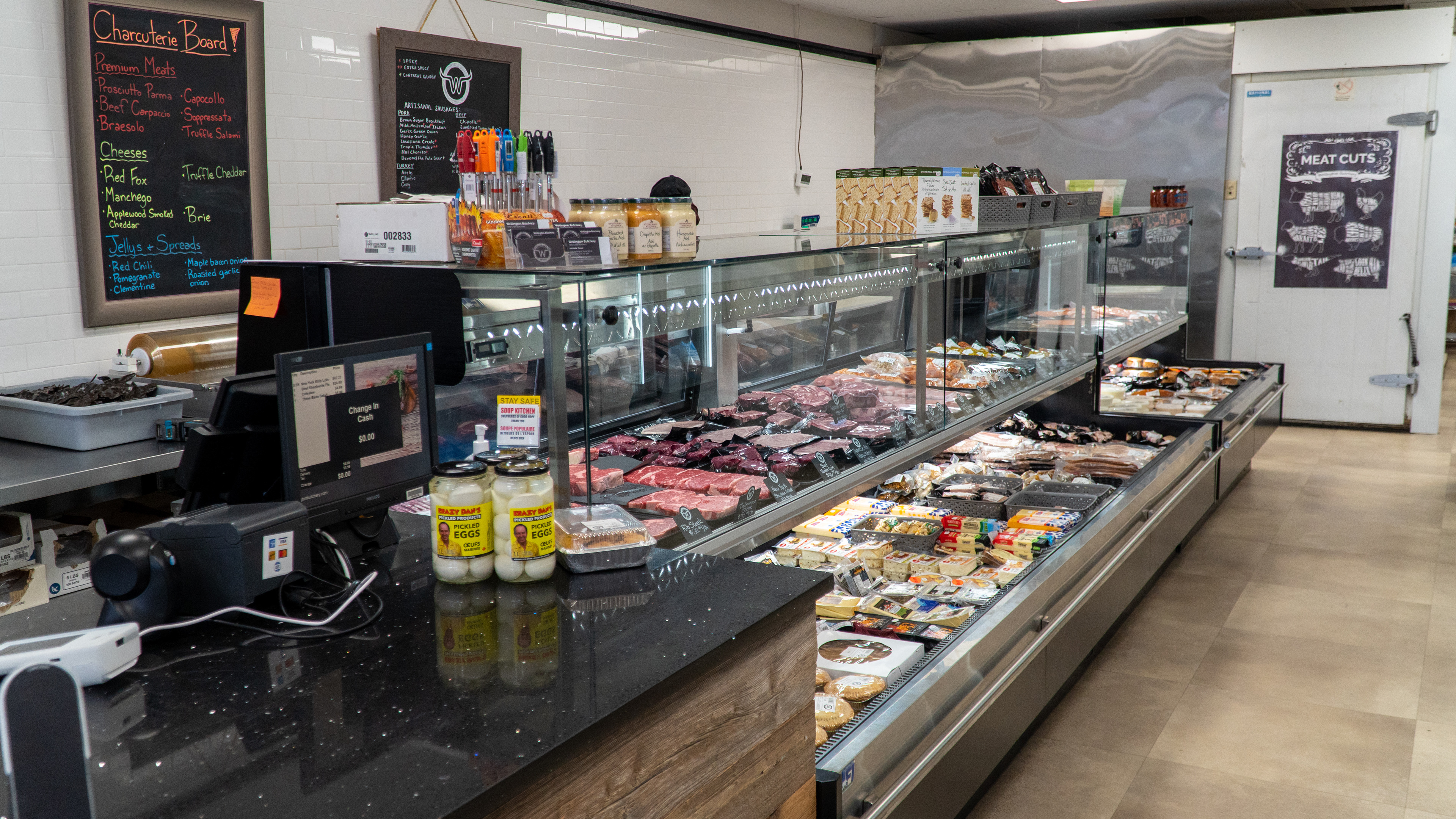 Checkout Counter and Specials Boards