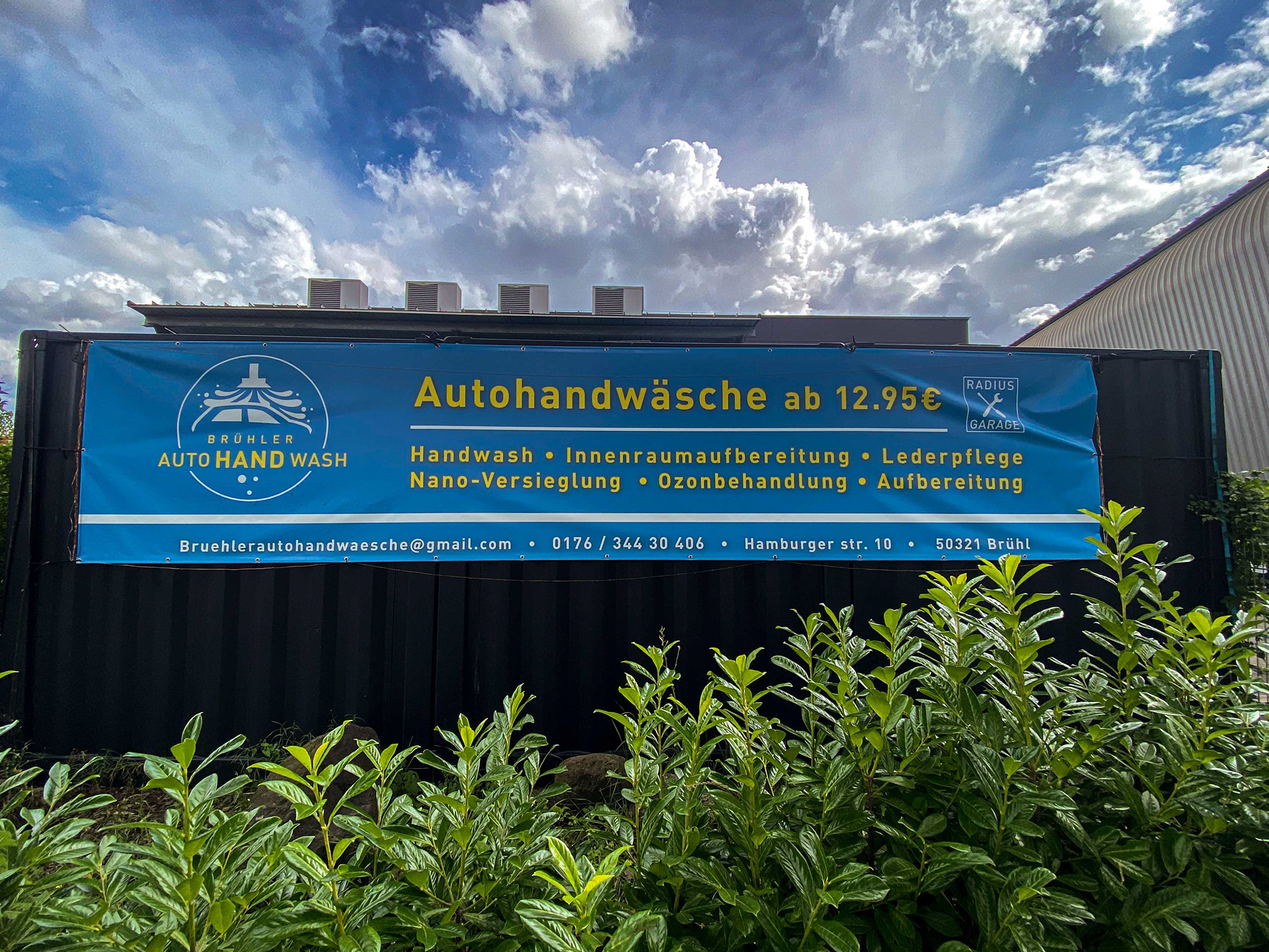 Werbebanner / Außenauftritt