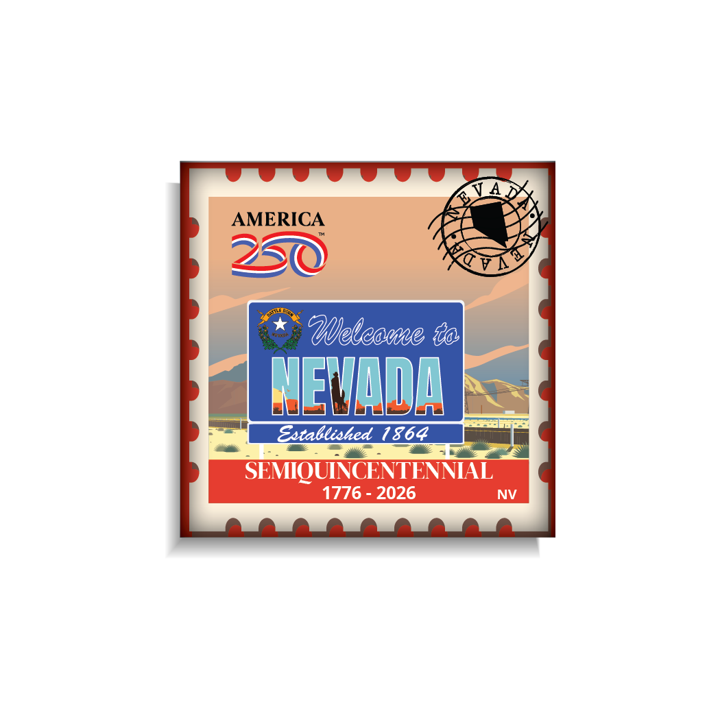 Nevada Sign Stamp Magnet