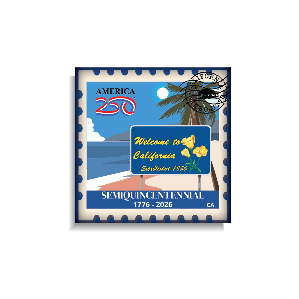 California Sign Stamp Magnet