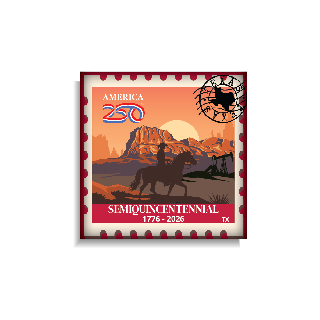 Texas Stamp Magnet