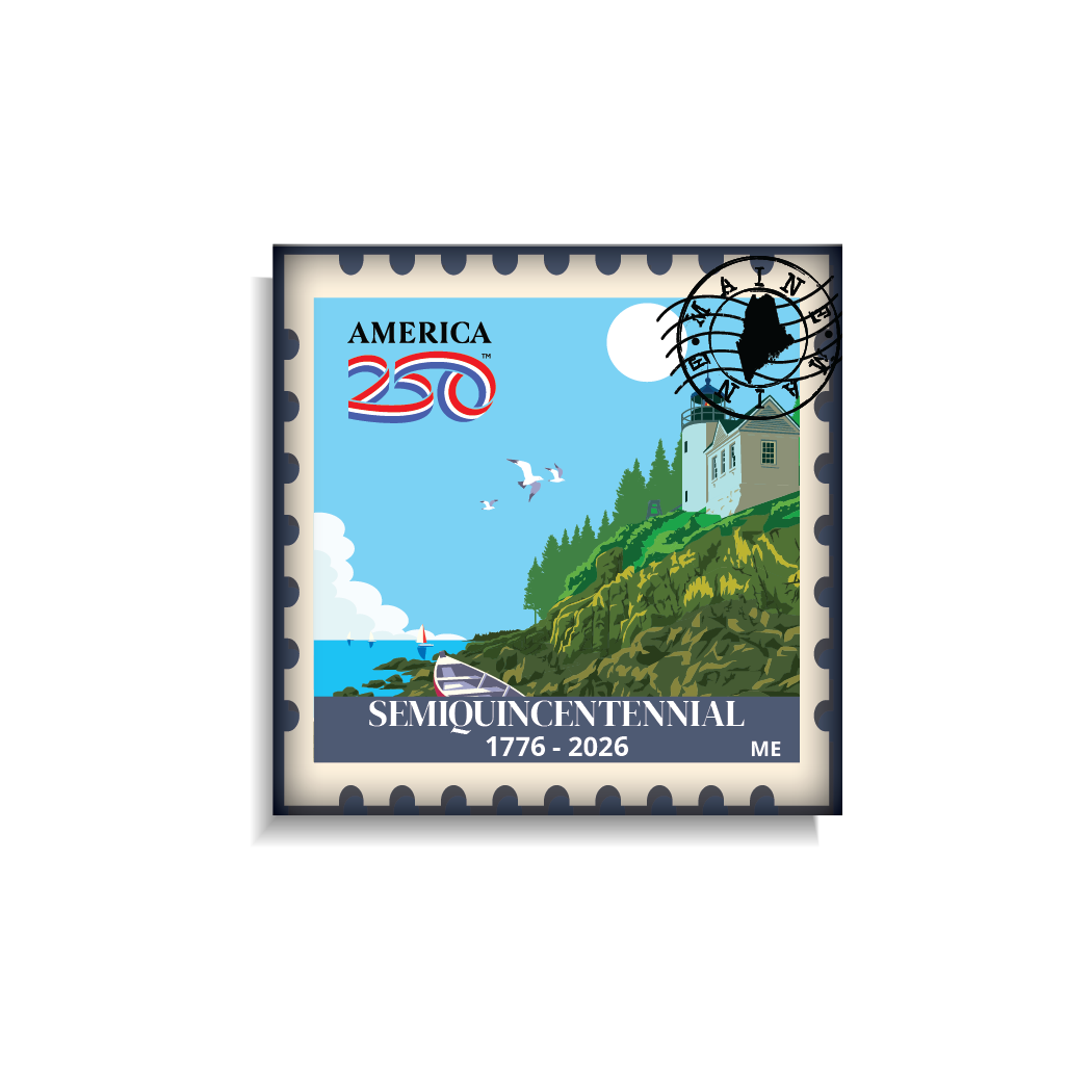 Maine Stamp Magnet