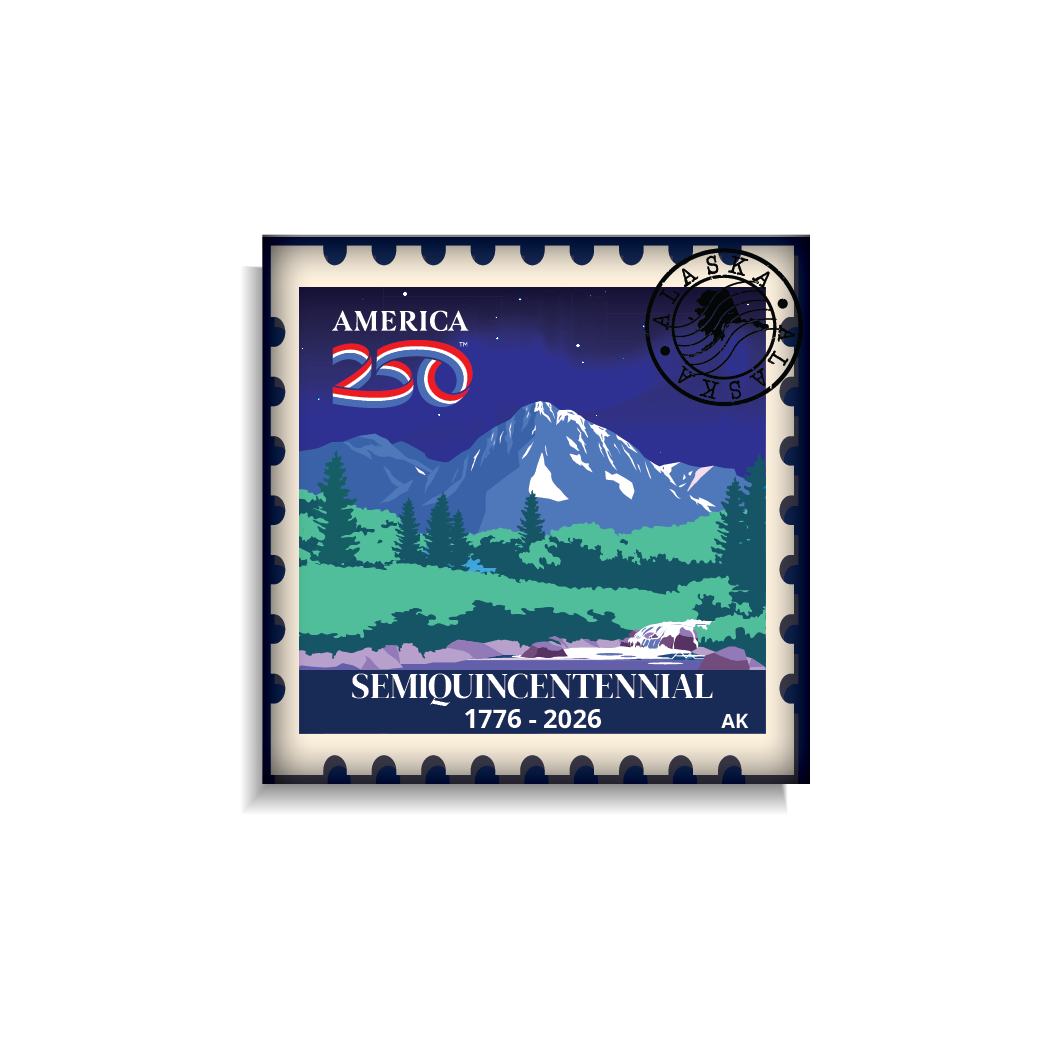 Alaska Stamp Magnet