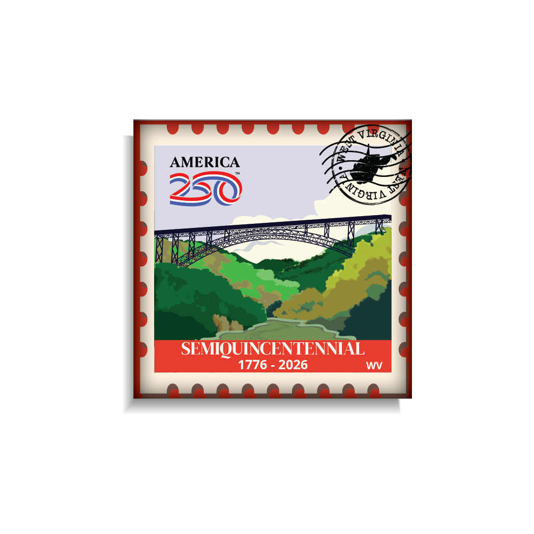 West Virginia Stamp Magnet