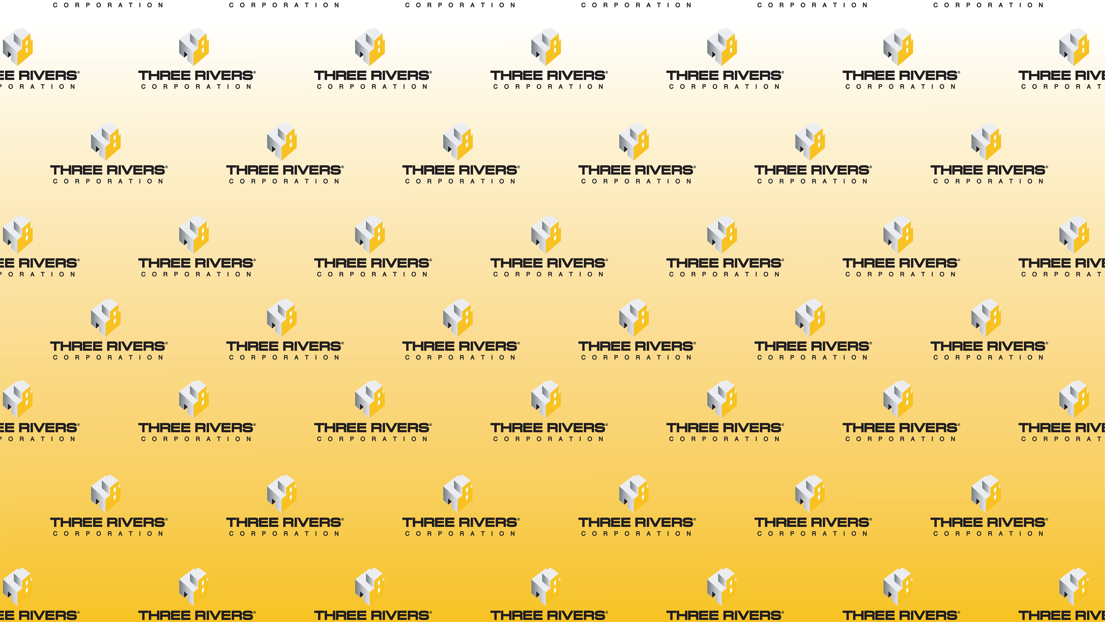 Yellow Gradient Logo Pattern Zoom Background