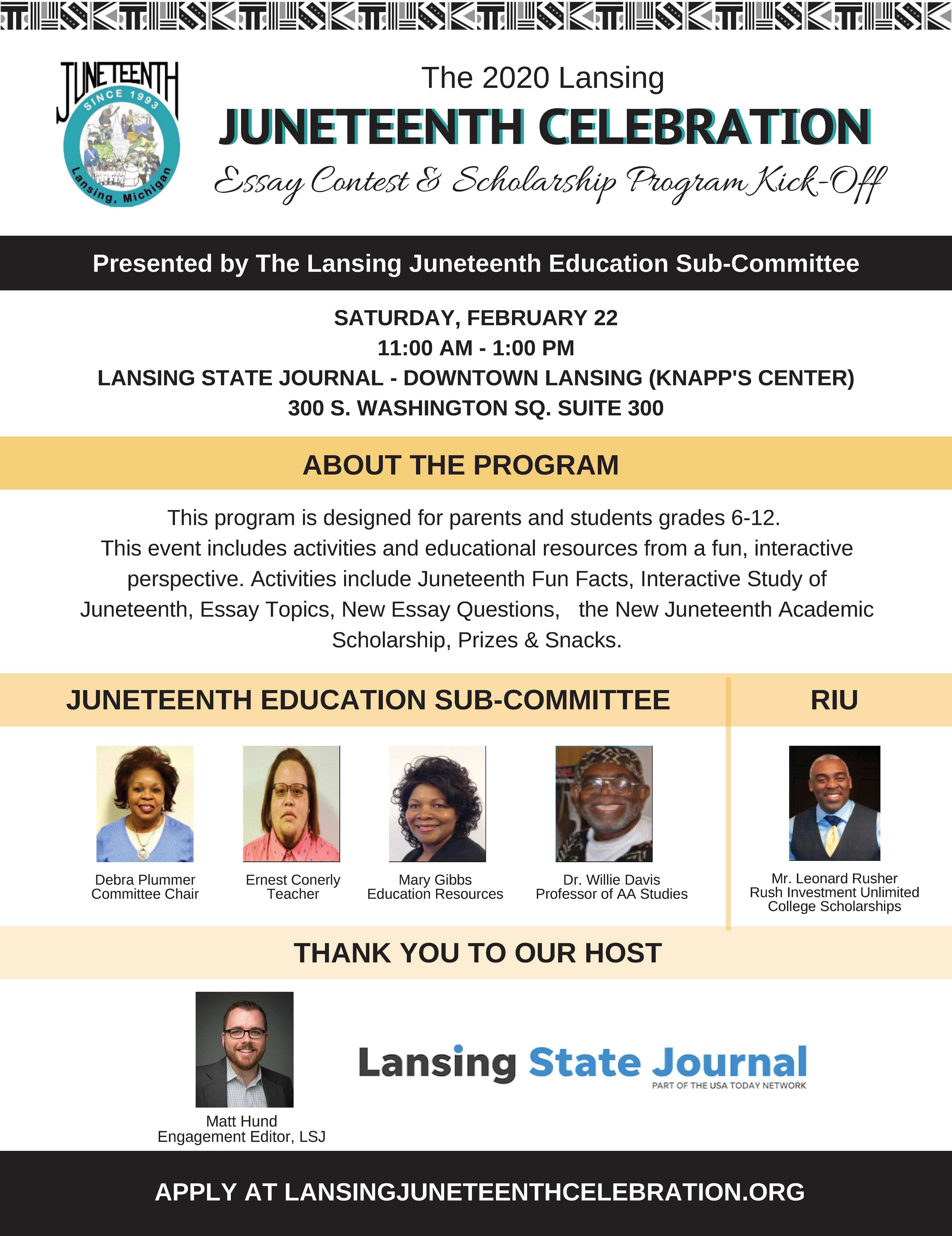 Juneteenth Kick-Off Flyer