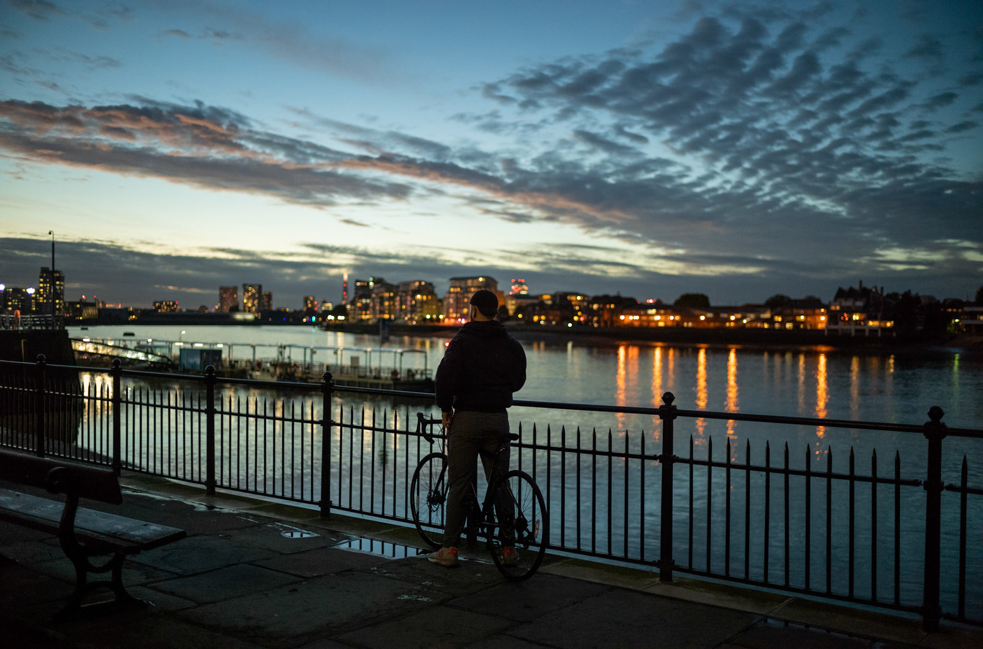 A Man by Thames River