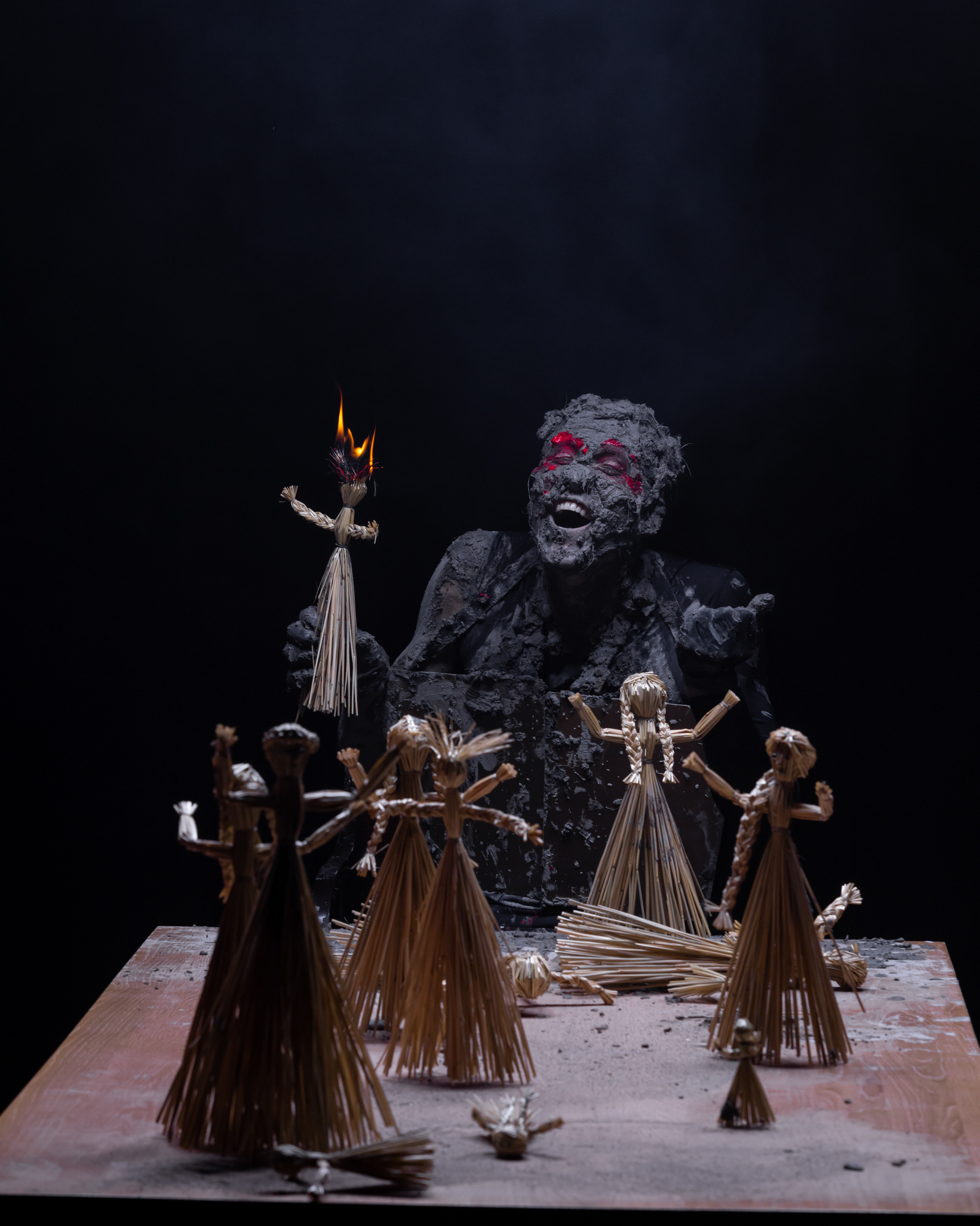 The devil from Triana Park video filming