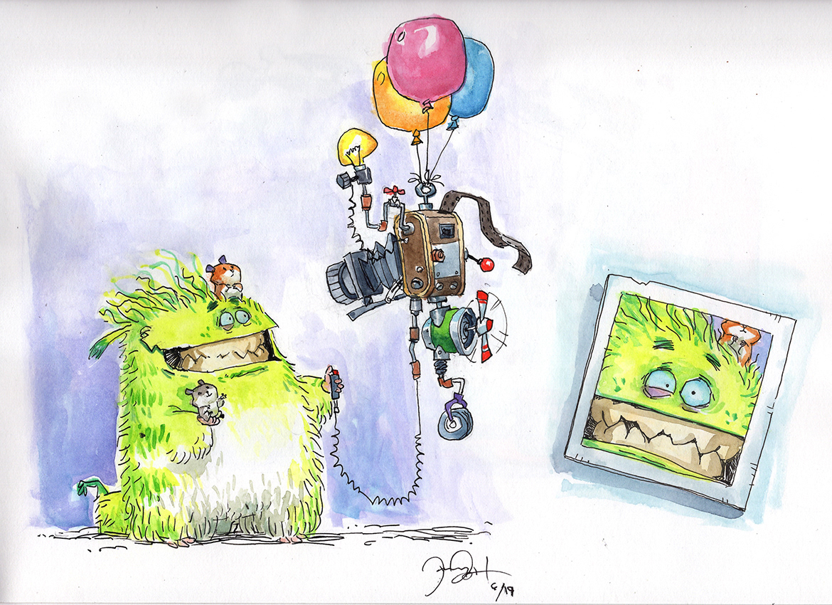 Sketchbook Traditional Media - watercolor and ink