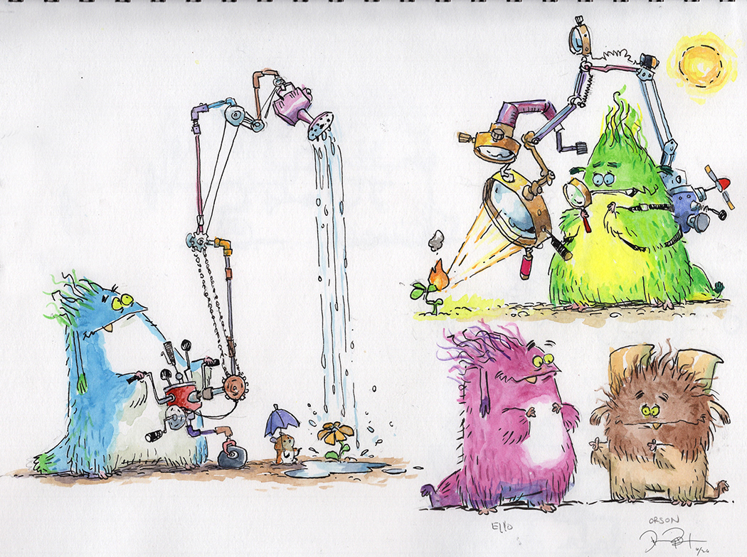 Sketchbook Traditional Media - watercolor and ink