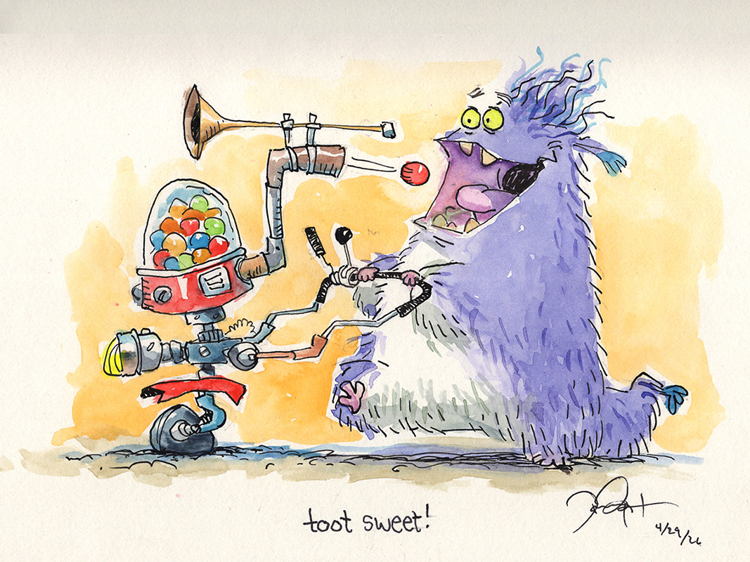 Sketchbook Traditional Media - watercolor and ink