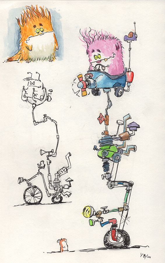 Sketchbook Traditional Media - watercolor and ink