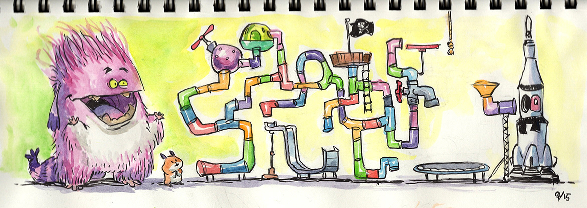 Sketchbook Traditional Media - watercolor and ink