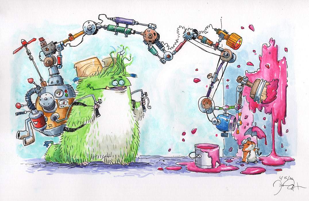 Sketchbook Traditional Media - watercolor and ink