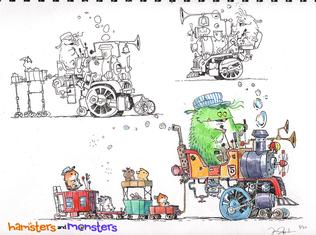 Sketchbook Traditional Media - watercolor and ink
