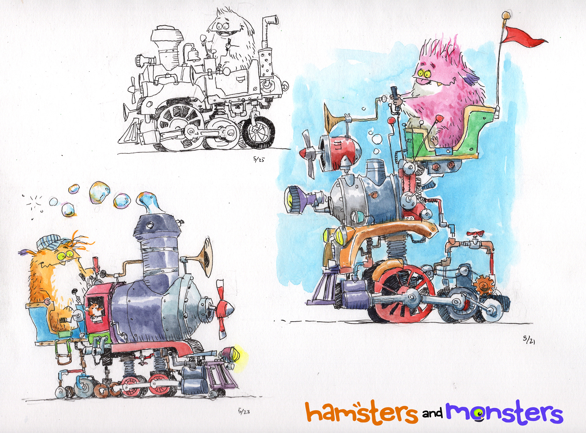 Sketchbook Traditional Media - watercolor and ink