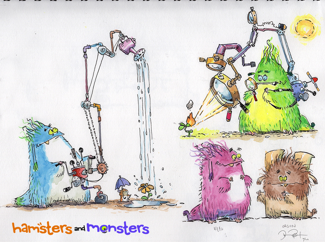Sketchbook Traditional Media - watercolor and ink
