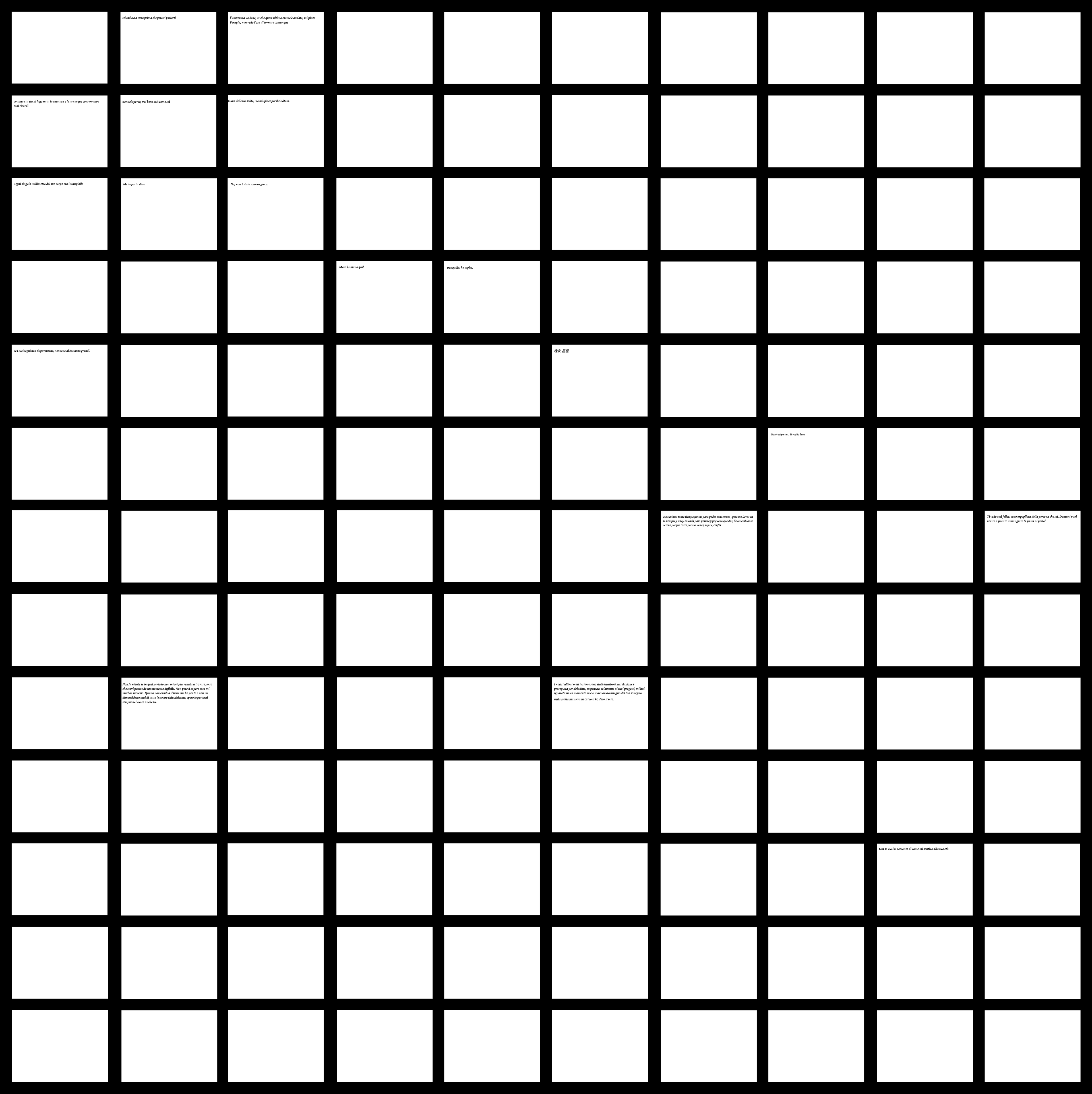 Media repository of imaginary last words partecipants never heard from loved ones