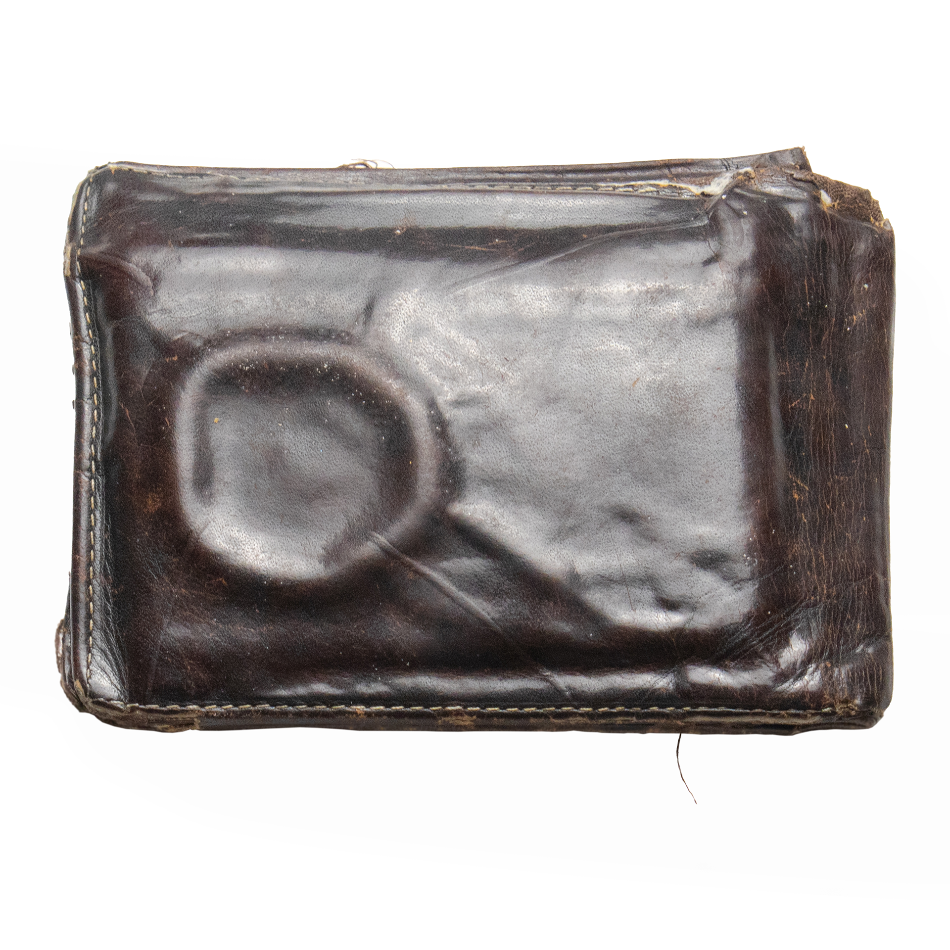 wallet with embossed condom