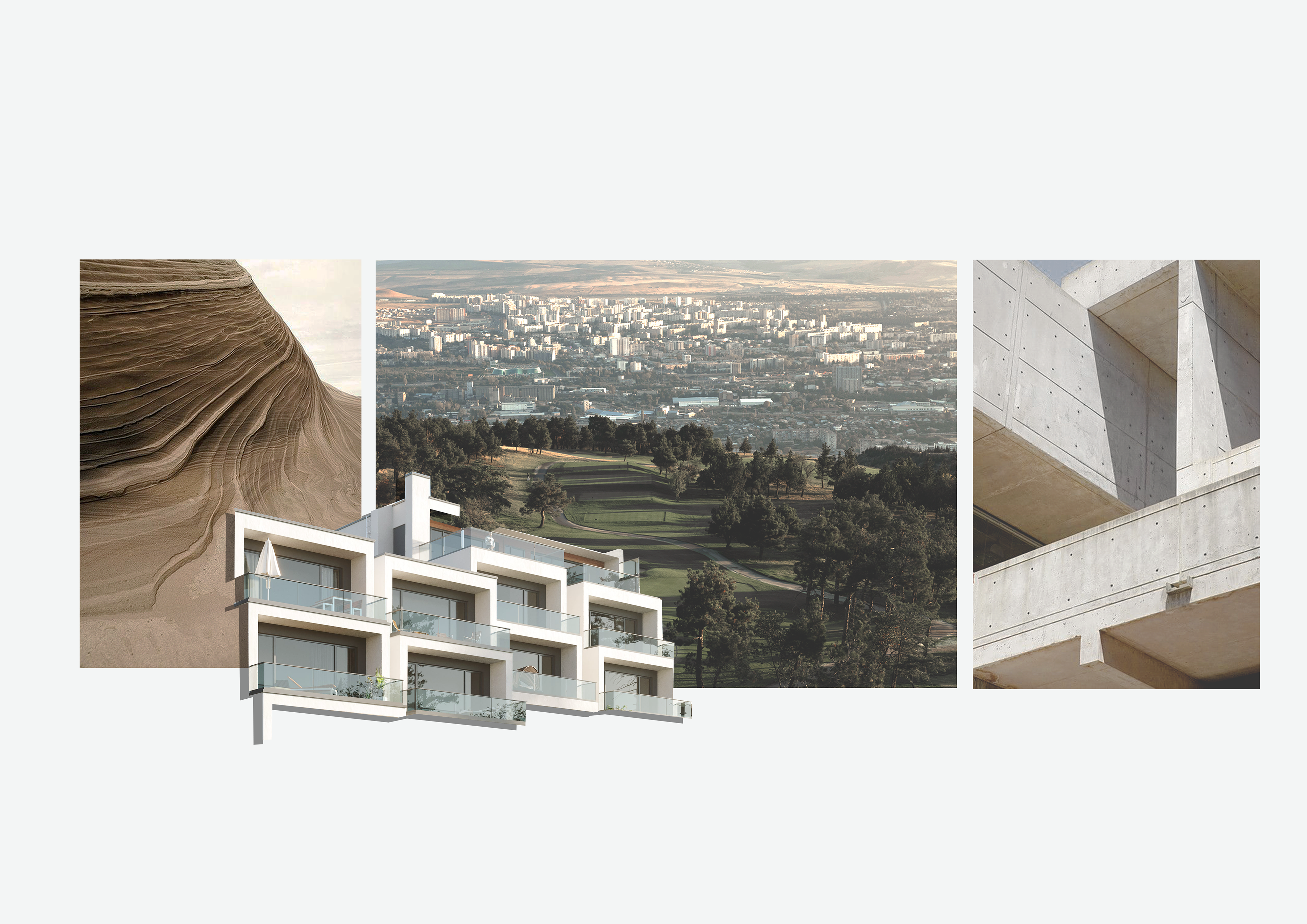 diagram tbilisi hills view tbilisi concrete moodboard exterior materials glass townhouse duplex