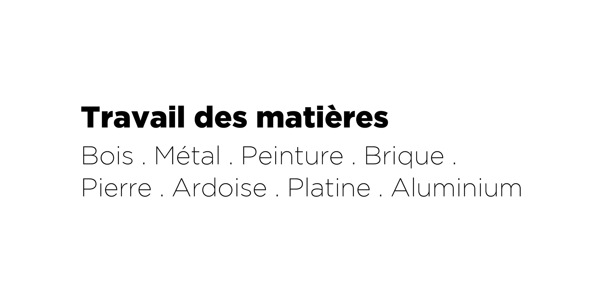 Travail des maitières