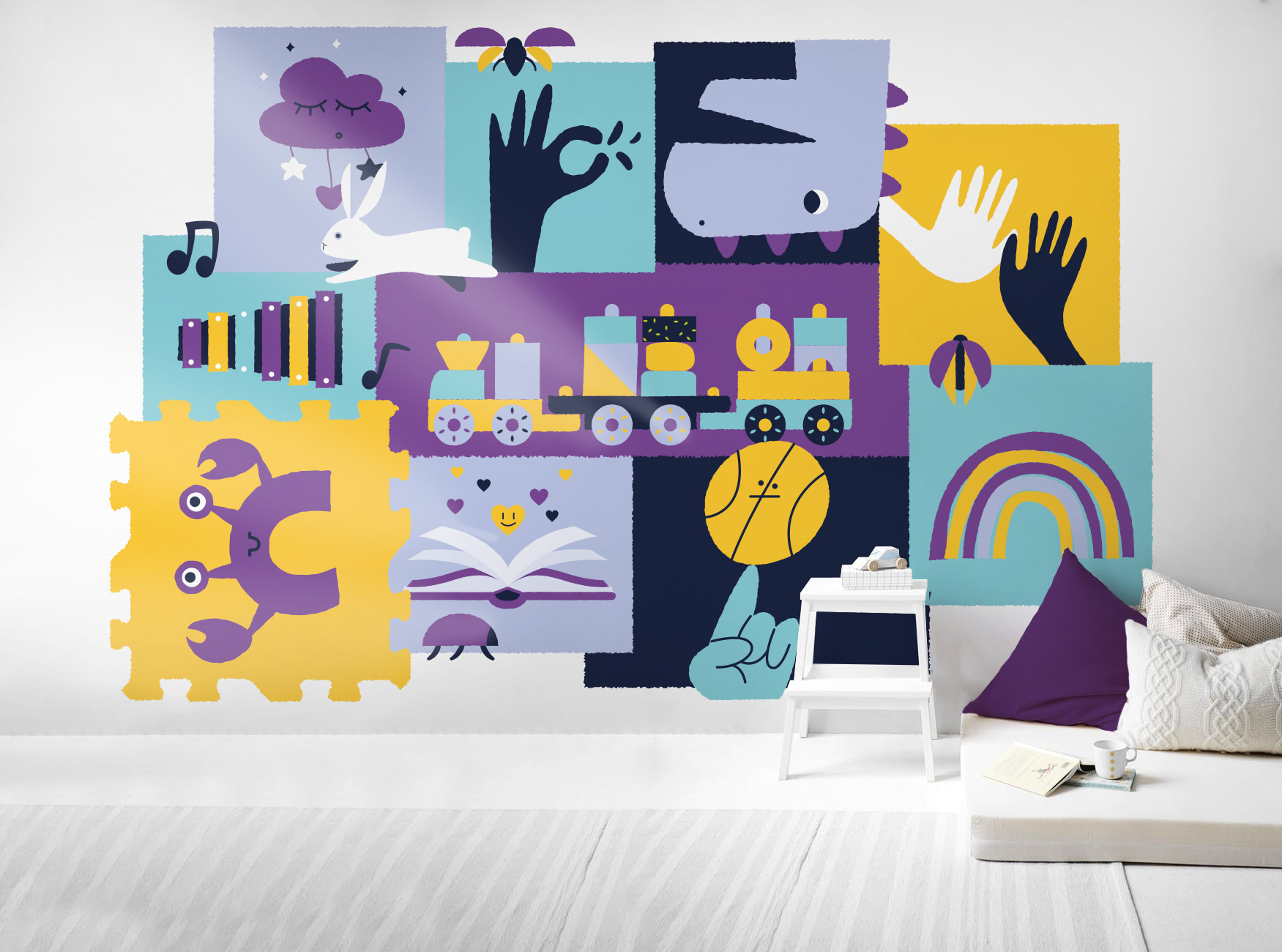 Petilou / Illustration/Fresque murale / Micro-creche