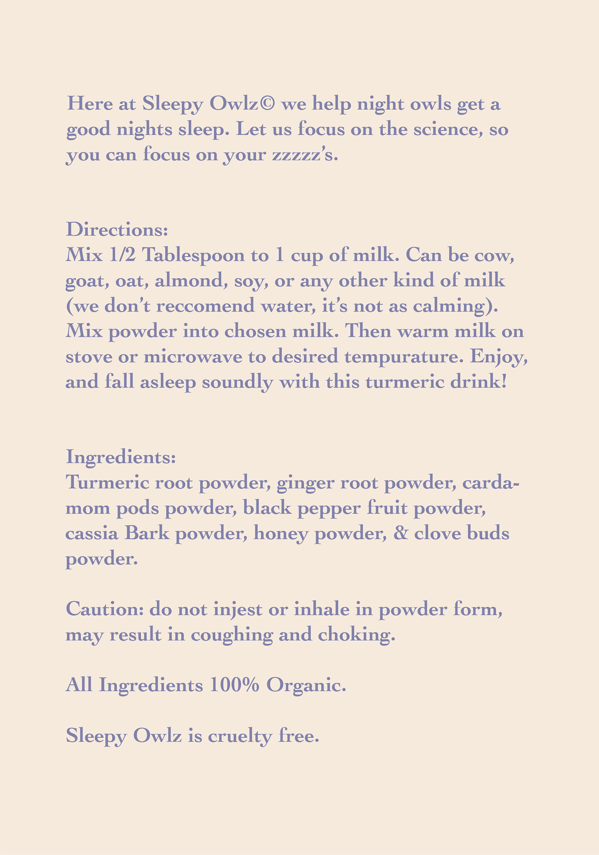 golden milk label-back