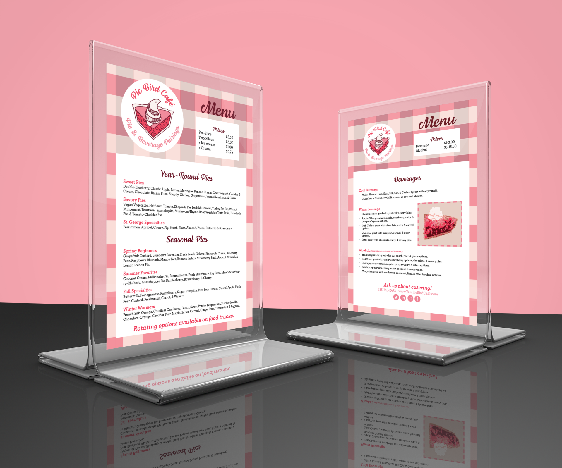 stand up menu