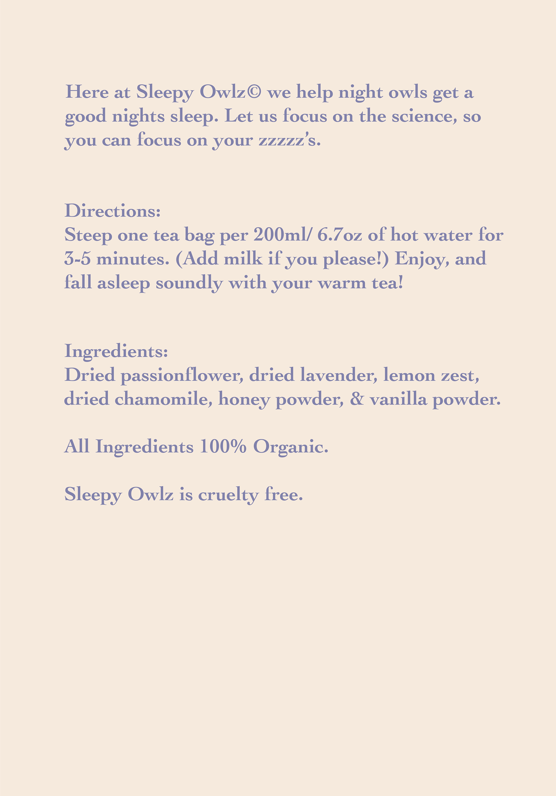 tea label-back