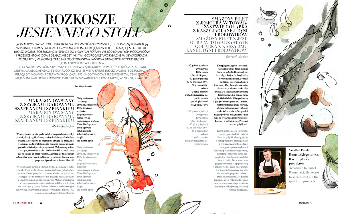 Ilustracja do magazynu Sense of Beauty, Dr Ireny Eris 