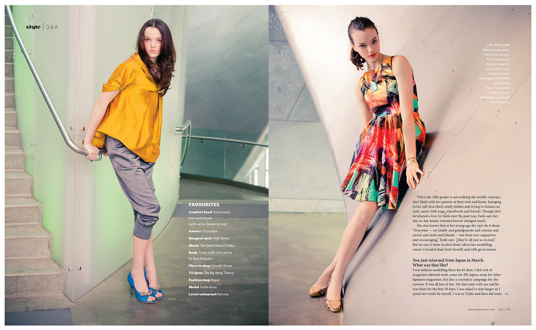 Avenue Magazine Spring Fashion Spread