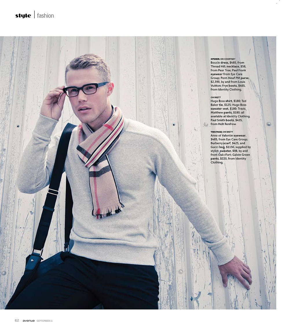 Avenue Magazine Fall Fashion Spread