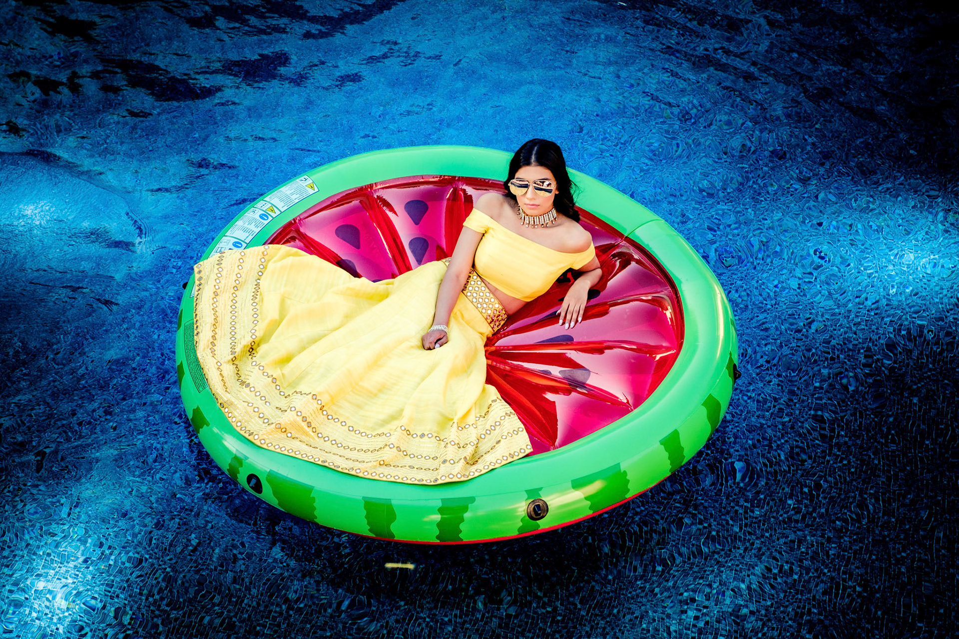 Pool Party. Stying @rajikhairaofficial and @crossoverbollywoodse