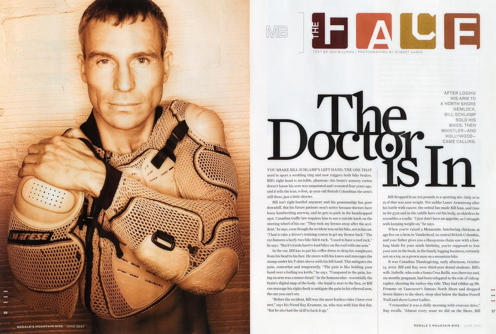 Bill Schlamp for Mountain Bike Magazine