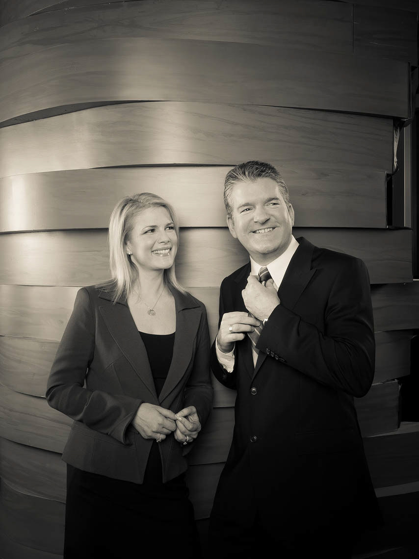 Mike Kileen and Tamara Taggart at CTV for TV Week.