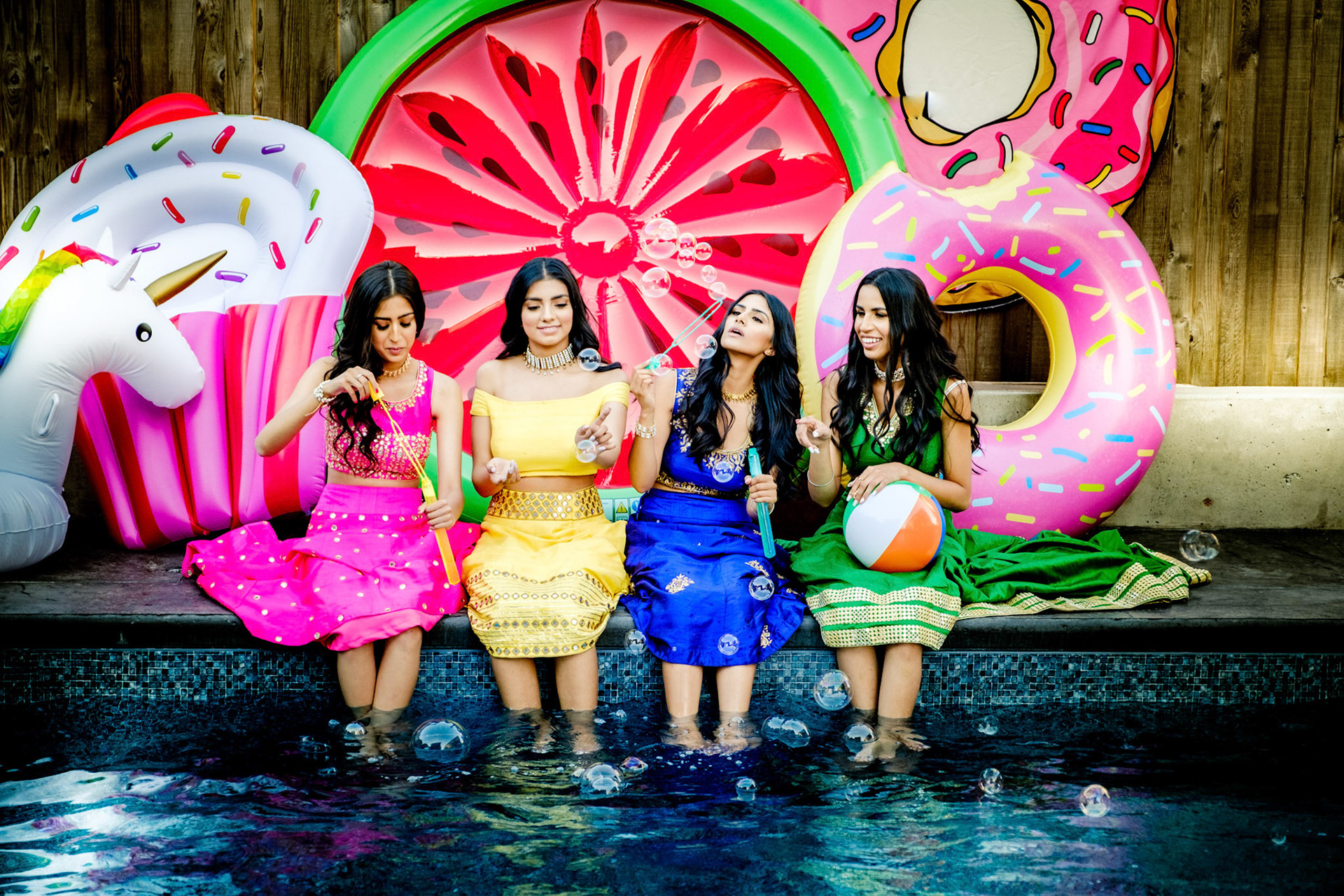 Pool Party. Stying @rajikhairaofficial and @crossoverbollywoodse