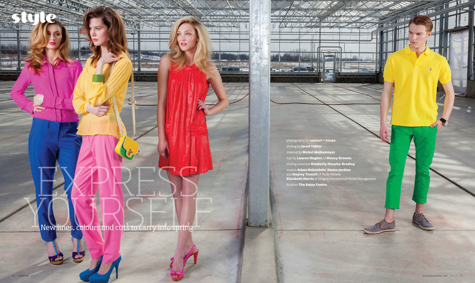Avenue Magazine Spring Fashion Spread