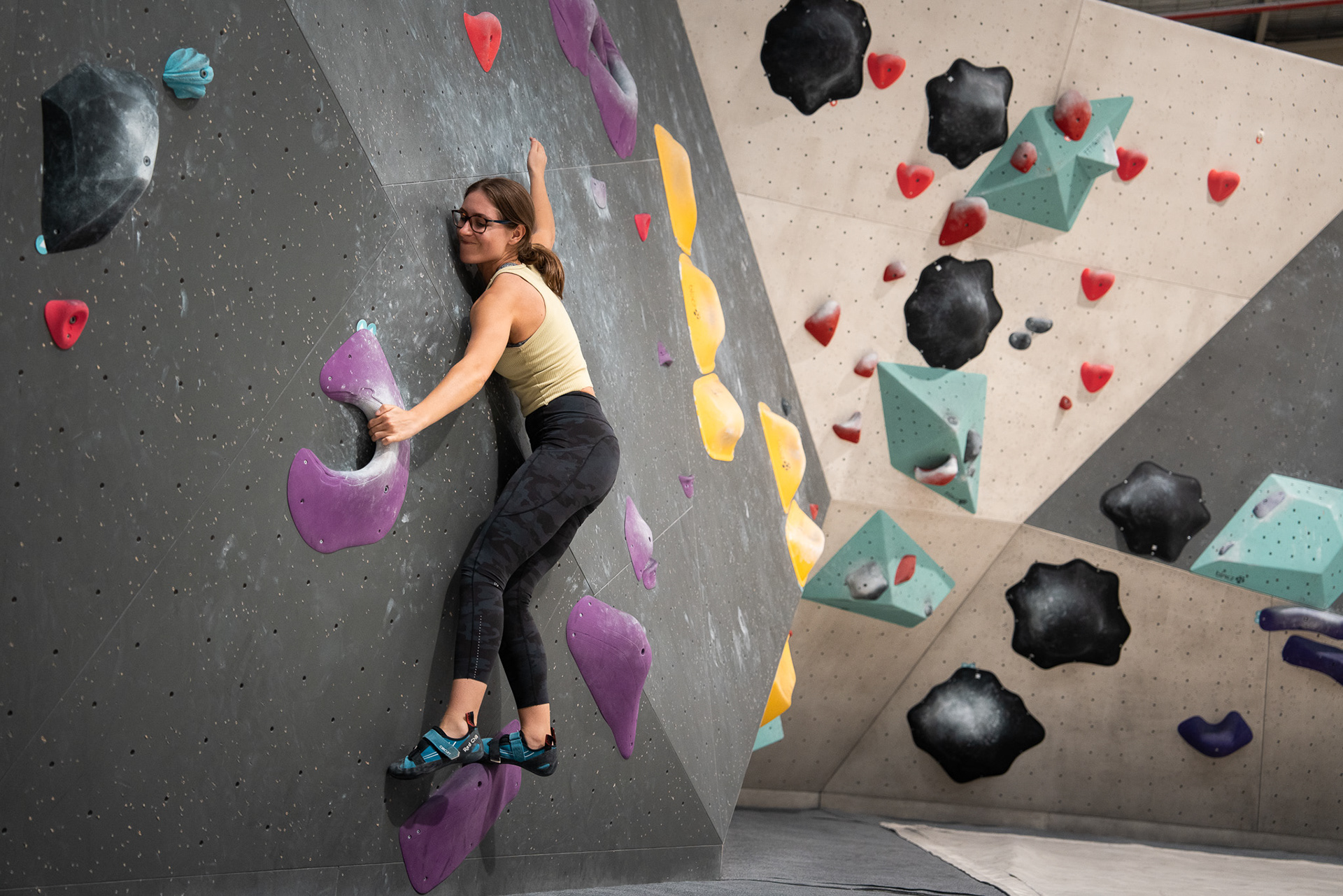 Indoor Bouldering Photography