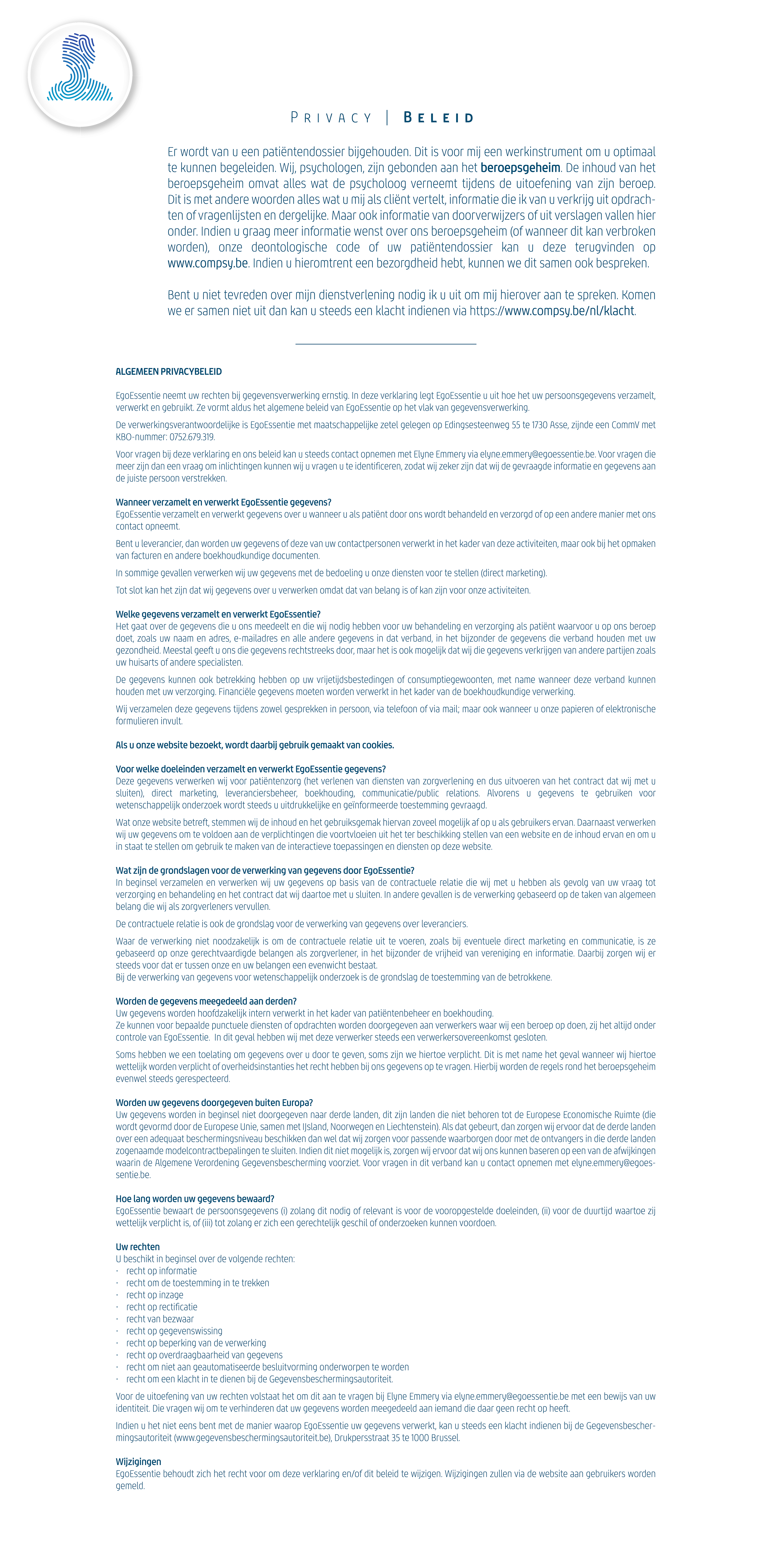 Klinisch Psycholoog - Elyne Emmery - Asse