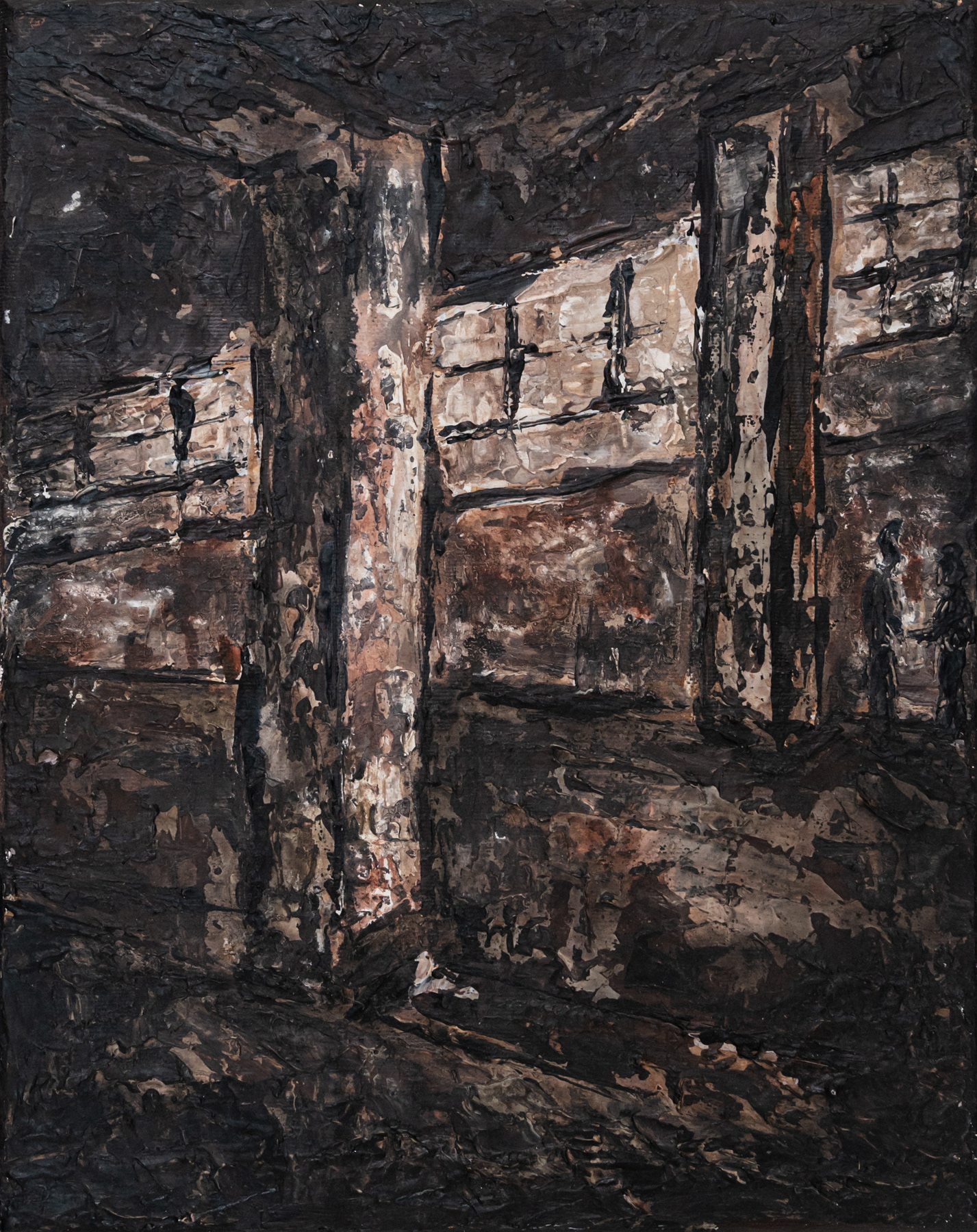 Kolektor, akryl na plátně, 24x30, 2025