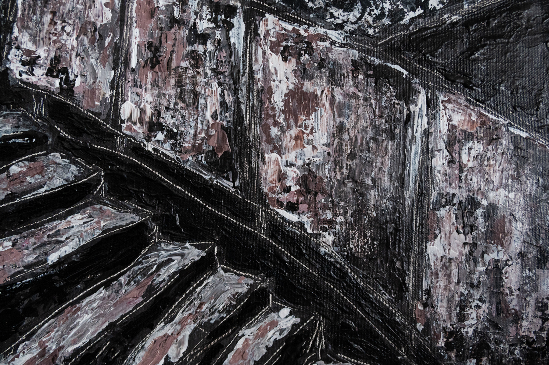 Beton, akryl na plátně, 40x50, 2026