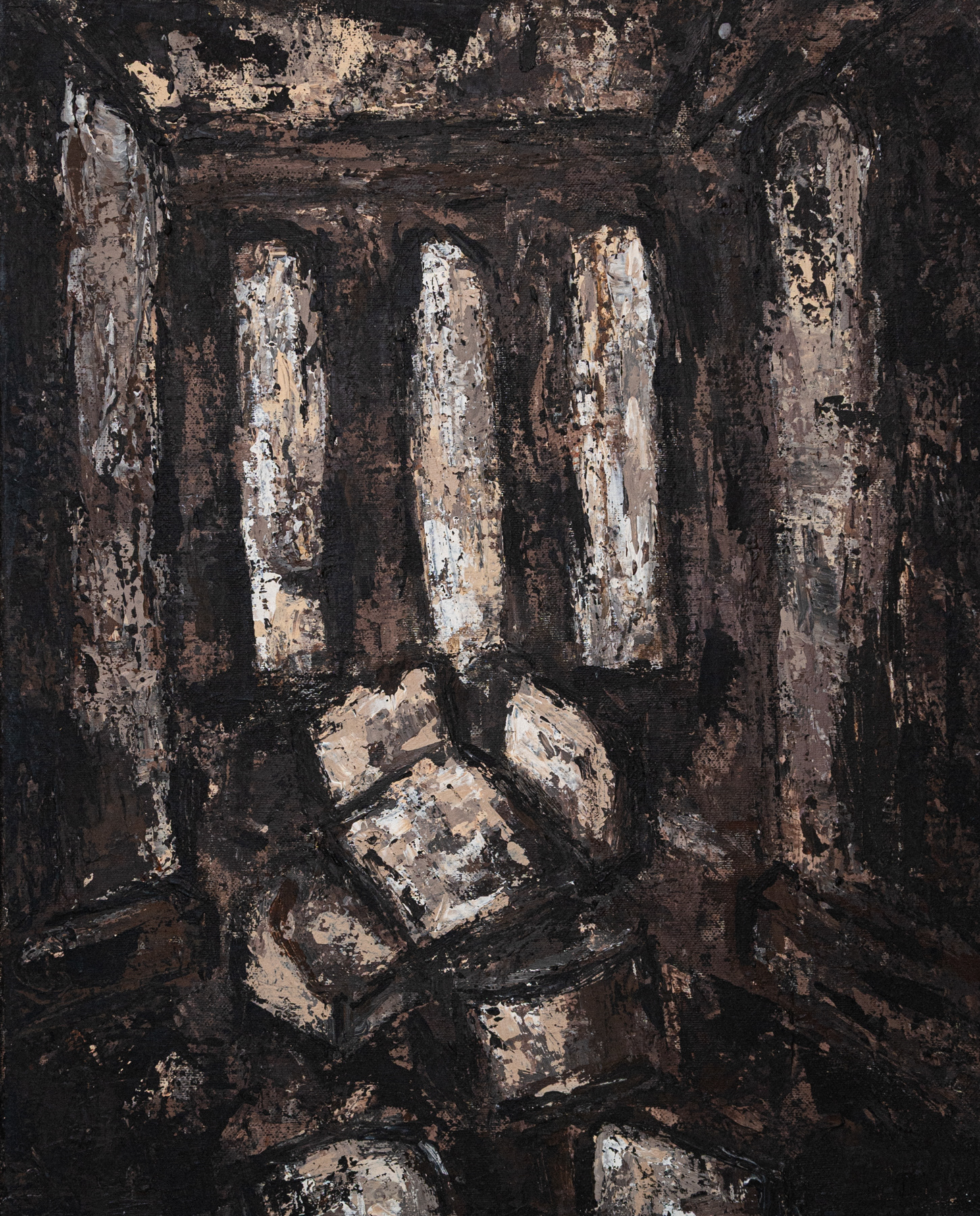 Lucerna, akryl na plátně, 40x50, 2025