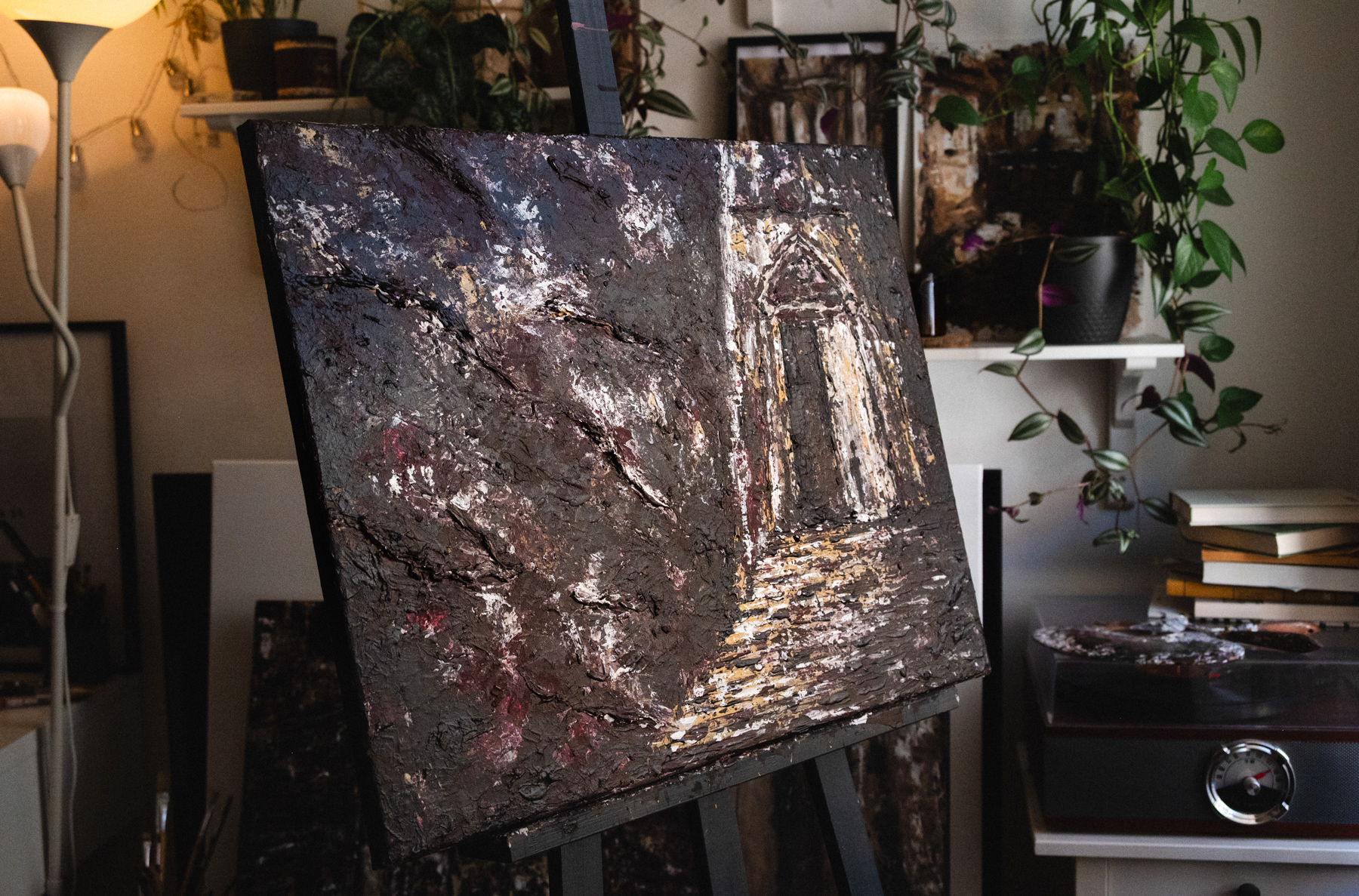 Mé náboženství, akryl na plátně, 65x50, 2026