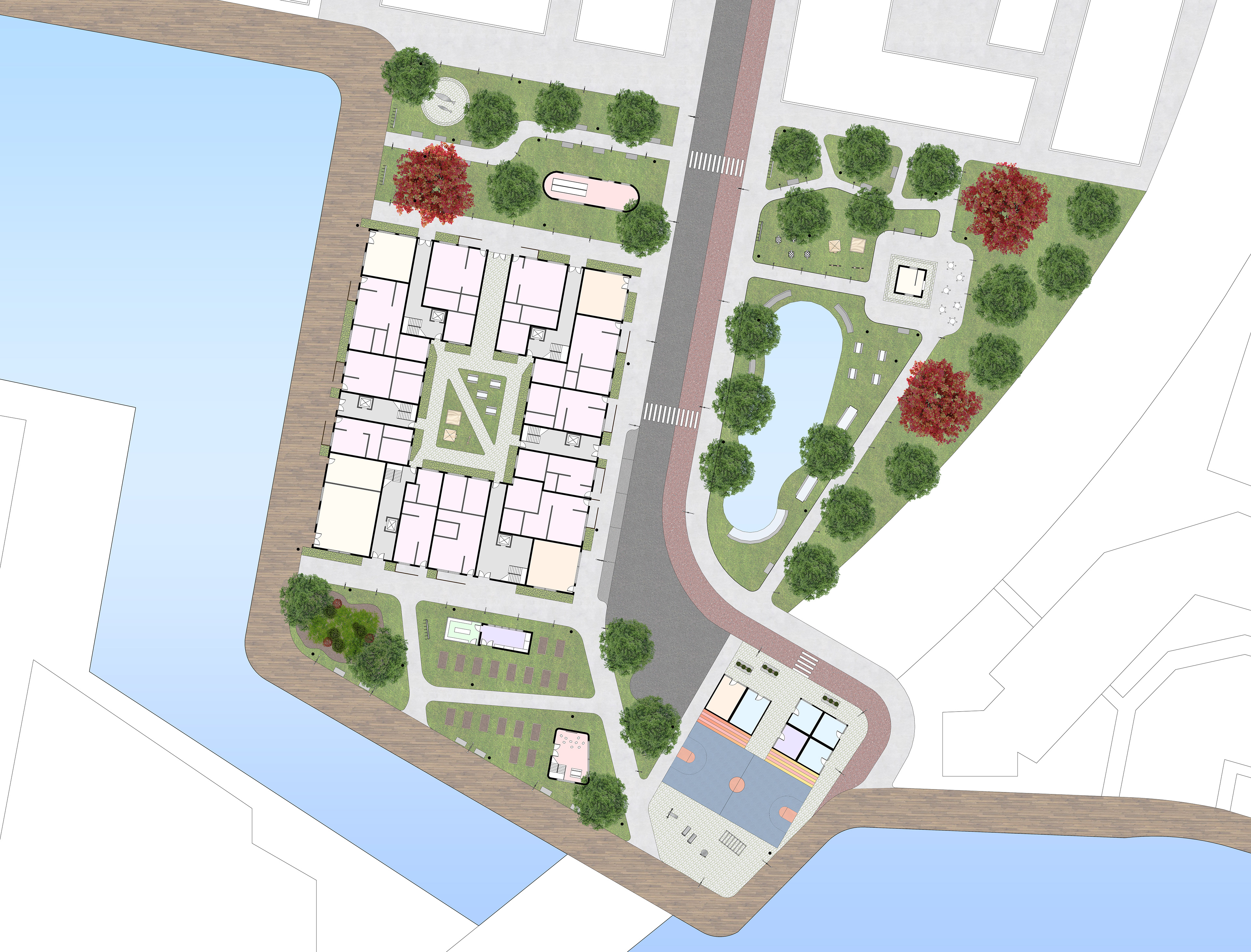 Overall Masterplan for South blocks of Billingsgate Market